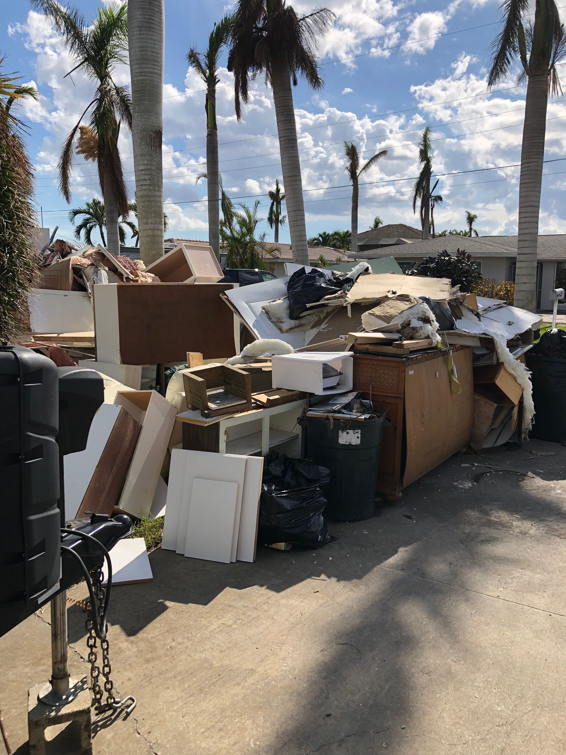 Hurricane Ian Debris out for pickup